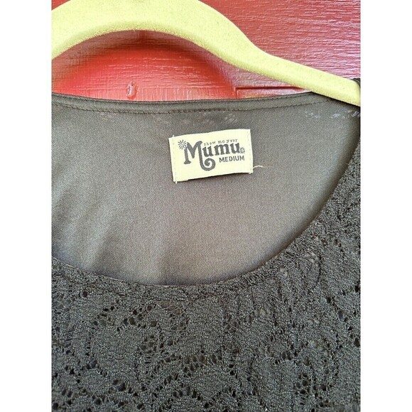 Show Me Your Mumu whimsigoth Y2K vampire diaries Elena Black Lace Casual Dress M - Picture 4 of 8